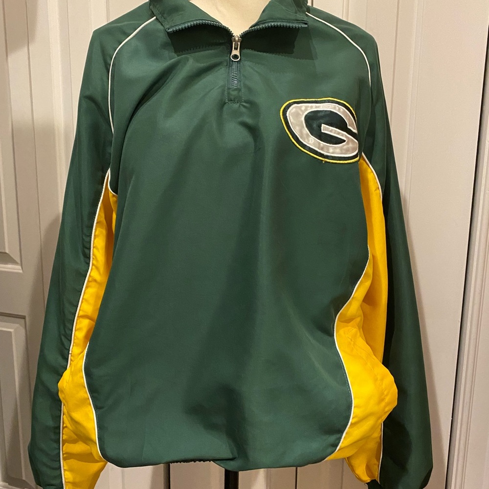 Women’s Large Pullover Windbreaker Size Large Packers NFL.